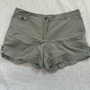 MNG by Mango Linen cotton‎ Shorts size 14